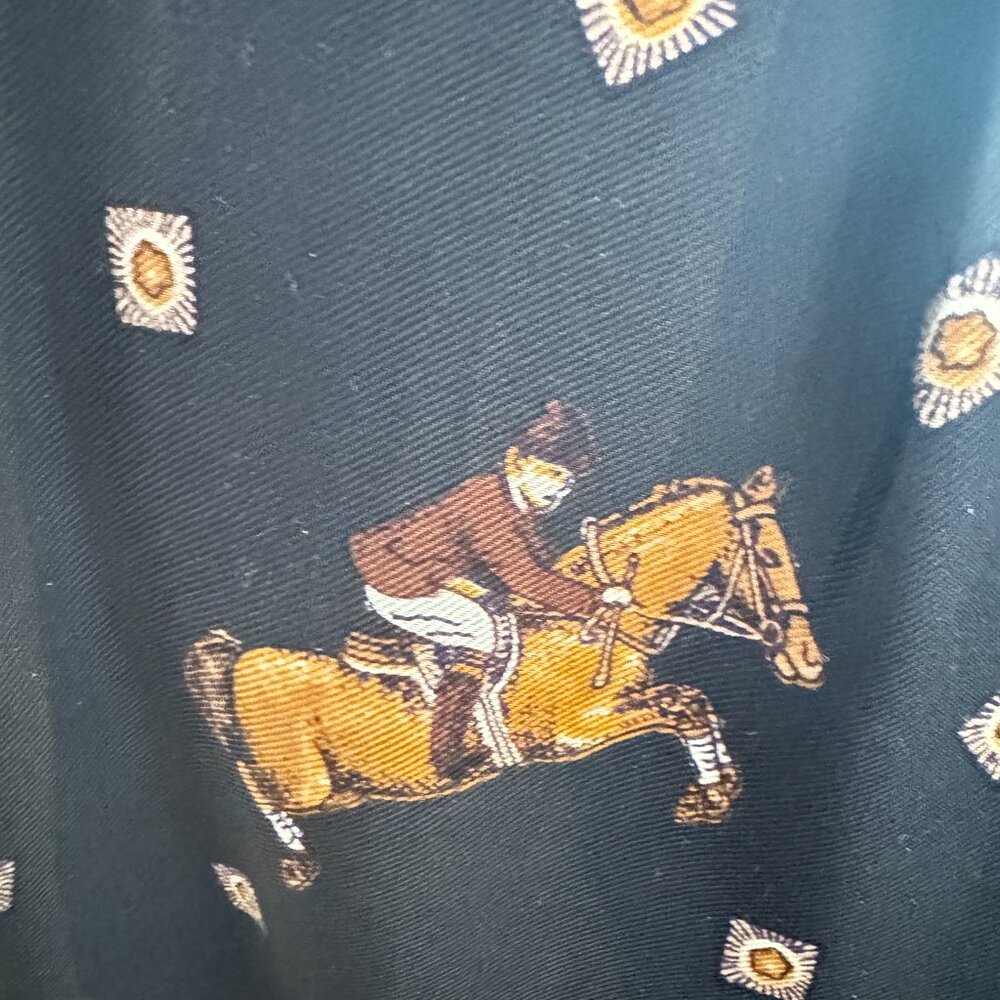 Chaus Equestrian Horse Pleated Long Skirt - Picture 8 of 12